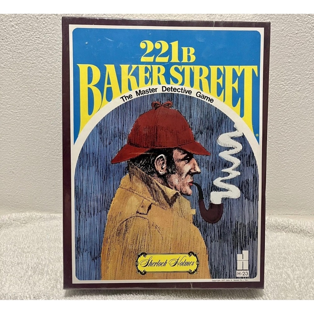SEALED 221B Baker Street The Master Detective Game Sherlock Holmes Mystery 1977